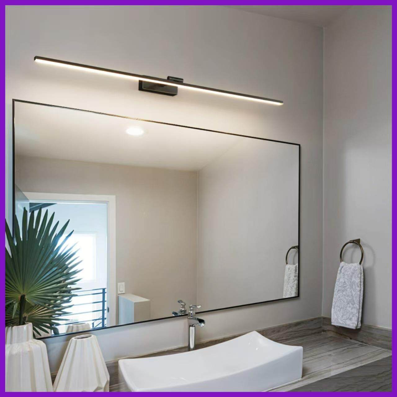 全铜极简长条壁灯led卫生间浴室化妆镜补光梳妆台创意镜前灯具