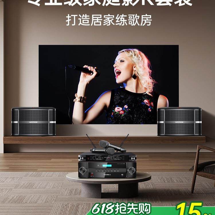 A9家庭ktv音响套装卡拉ok家用组合音箱功放k歌影院设备