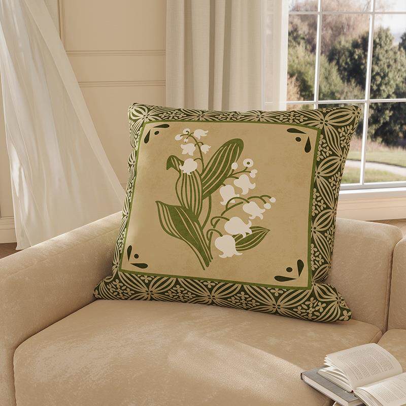 美式客厅沙发靠垫抱枕套罩正方形大号靠枕床头大靠背可拆洗60x60