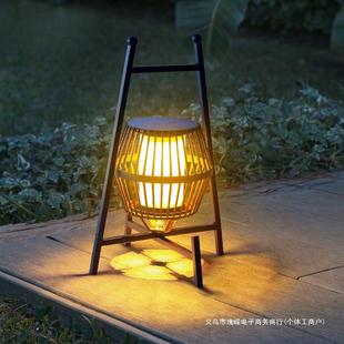 太阳能手提灯风灯氛围灯落地灯可移动充电灯户外防水草坪灯花园灯