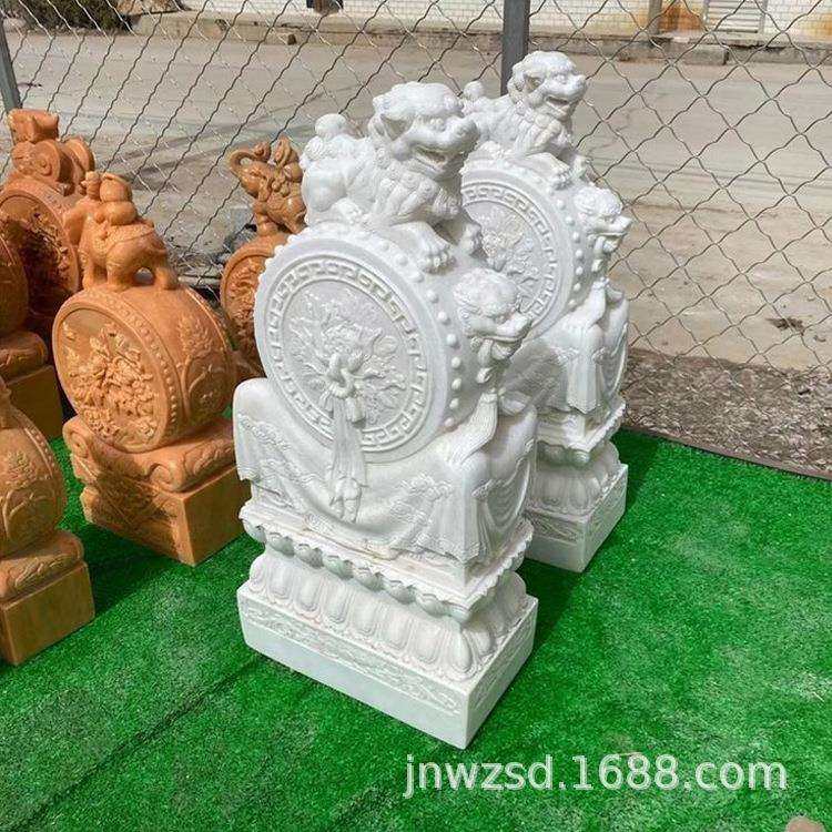 仿古石雕门墩山东家庭门墩石价格家居石门墩图片