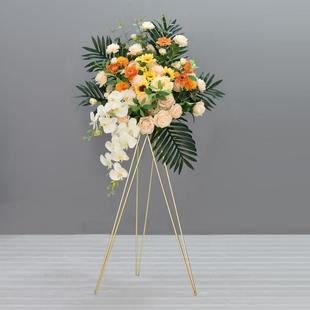 开业花篮三脚架花商场店铺橱窗车展庆典活动装饰布置迎宾摆件仿真