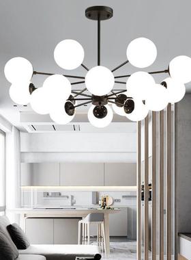 北欧网红魔豆吊灯客厅餐厅卧室简约家用发廊餐馆店铺商用分子灯具