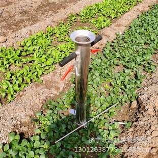 农用油菜栽苗器大棚种植移栽器手提式不锈钢栽苗器