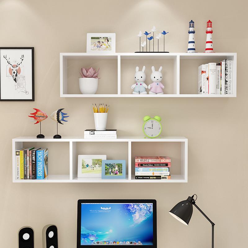 #墙上置物架隔板壁挂墙壁书架学生儿童书柜储物架壁柜吊柜绘本架