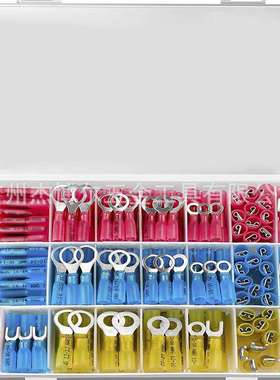 焊锡环320pcs防水焊锡环接线端子组合盒装绝缘热缩端子