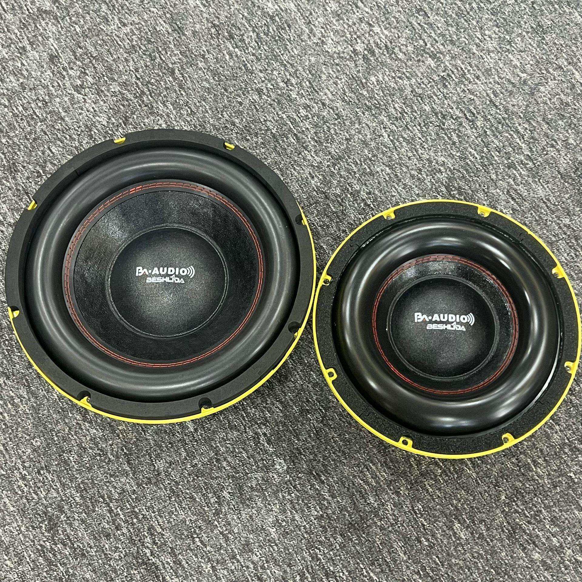 车载家庭影院改装10寸12寸橡皮边低音炮喇叭