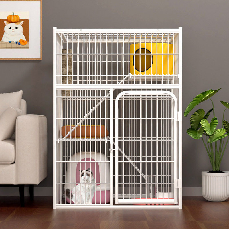 猫爬架猫柜一体带门超大自由空间猫笼别墅家用三层猫房子不占地
