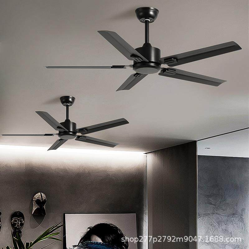 58寸铁叶简约工业复古吊扇餐厅客厅家用风扇商用无灯电风扇风扇灯