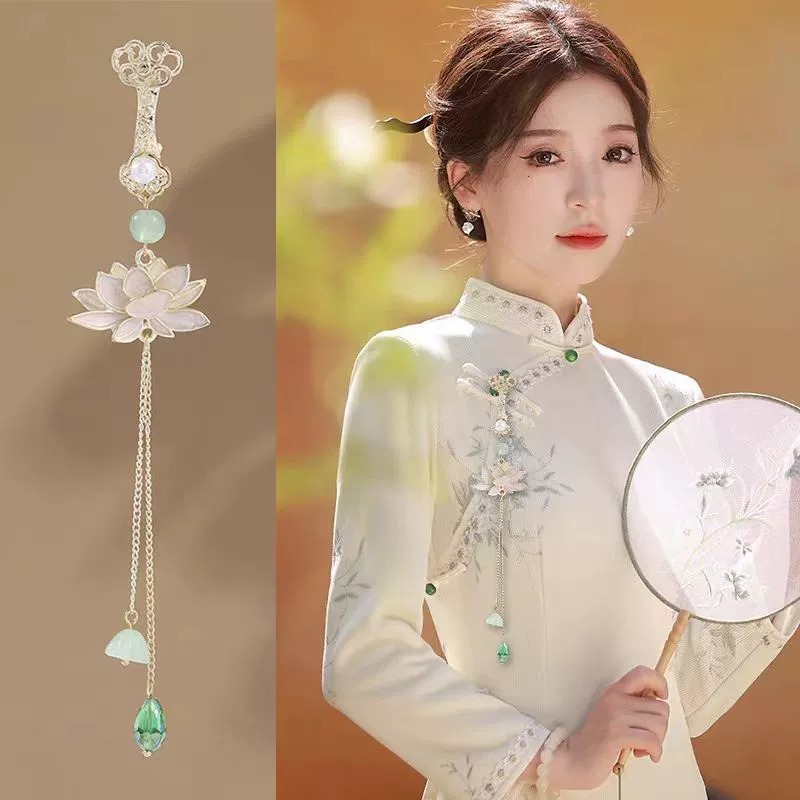 古风胸针中国风莲花荷花胸花