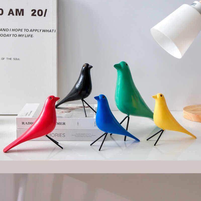 北欧木质小鸟摆件纯手工绘画仿真小鸟客厅摆设家居橱窗柜台装饰品,家居饰品,装饰摆件,淘宝优惠券,粉丝福利购,淘宝优惠卷