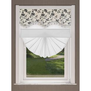 现代简约风格时尚黑白撞色窗帘罗马帘 升降扇形帘 透光不透人纱帘