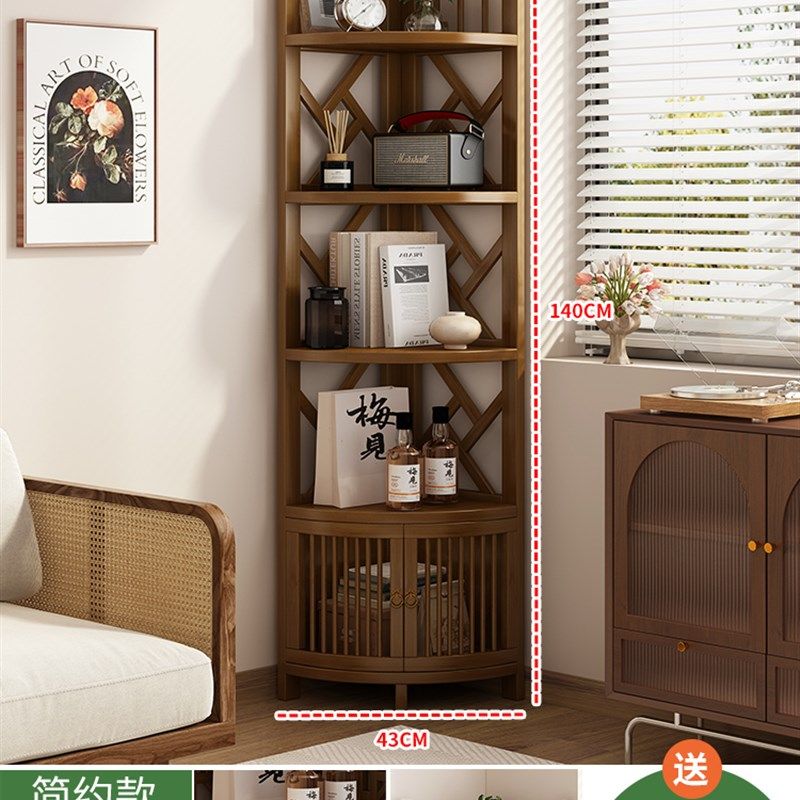 角柜转角柜置物架家用多功能三角储物柜新中式客厅墙角落地收纳架,个性定制/设计服务/DIY,明信片定制,淘宝优惠券,粉丝福利购,淘宝优惠卷