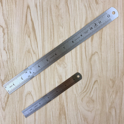 不锈钢直尺15cm尺子30cm钢尺加厚钢板尺刻度尺高精度木工测量工具