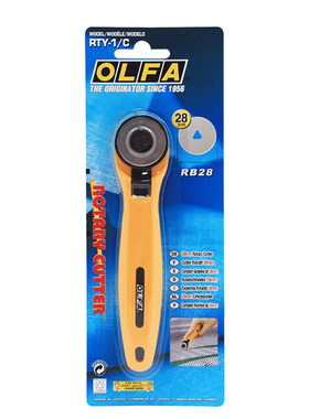 日本OLFA旋转式切割刀虚线滚刀裁纸刀皮革刀PRTY皮筋裁布滚轮刀