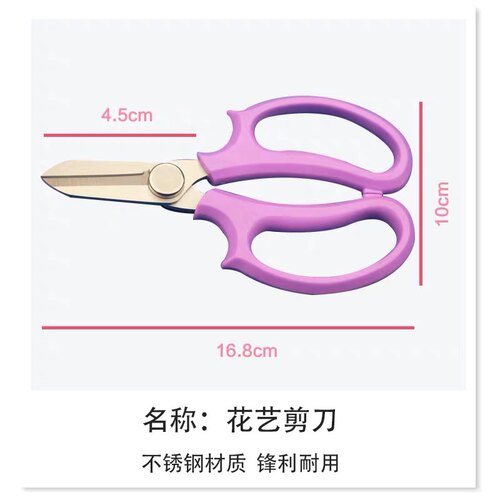 花艺师插花剪刀修枝剪家用花艺剪鲜花剪花店专用修花剪子