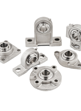 带法兰式轴承座不锈钢外球面轴承固定座SUCFC204SFC205FC206FC208