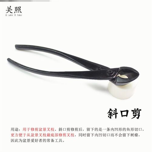 盆景球节剪专业园艺盆景工具球形剪刀大号斜口剪家用修枝剪球节钳