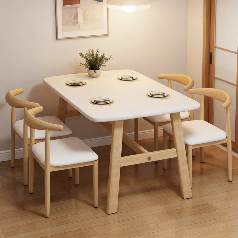 餐桌家用小户型现代长方形餐饮商用面馆桌椅北欧出租房用吃饭桌子,住宅家具,实木餐桌,淘宝优惠券,粉丝福利购,淘宝优惠卷
