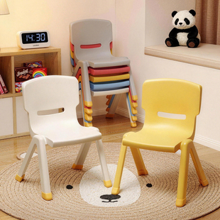 塑料椅子宝宝家用小凳子幼儿园专用桌椅婴儿加厚板凳儿童靠背椅子
