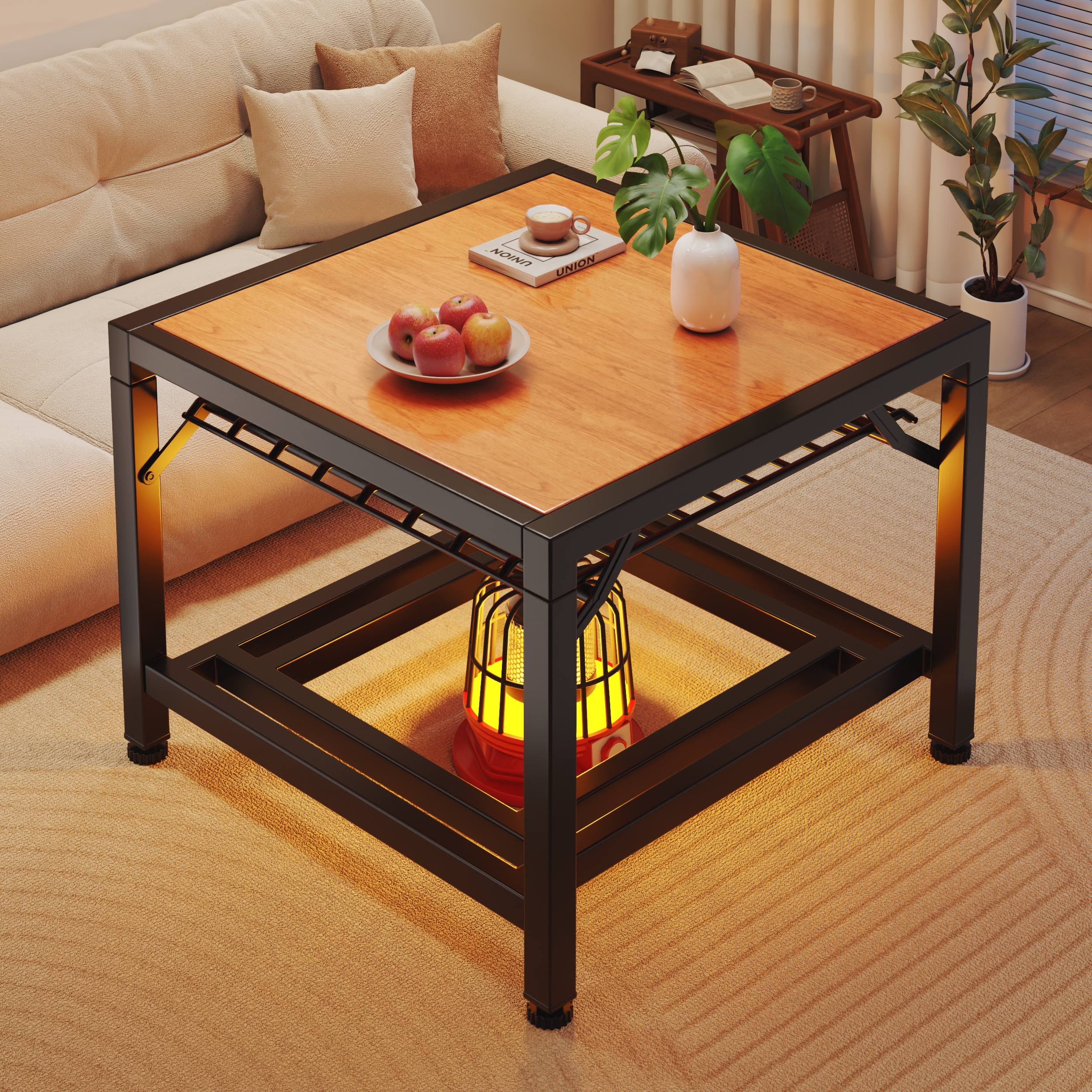 免安装烤火桌简约现代风