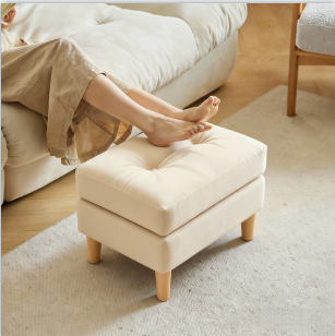 垫脚凳实木脚踏凳软包矮凳