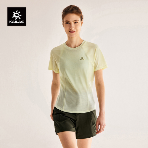 凯乐石XM1羊毛圆领短袖T恤女夏季