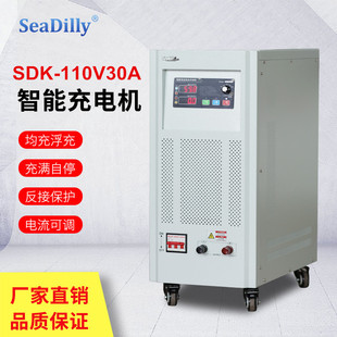 可调智能充电机SDK-110V30A全自动快速充电器50A40A60A