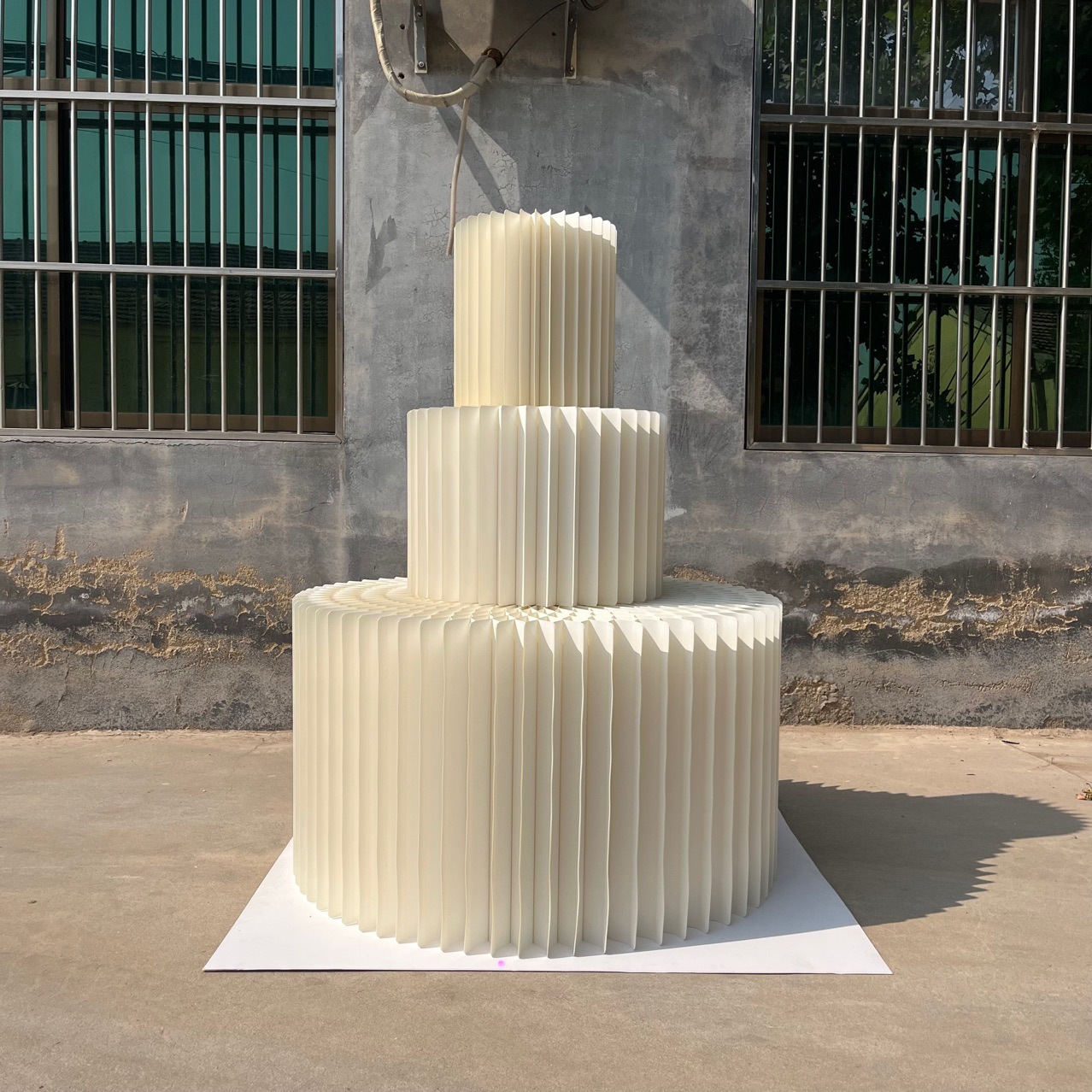 宝宝宴生日派对蛋糕三层甜品台多层纸艺风琴甜品桌折叠收纳