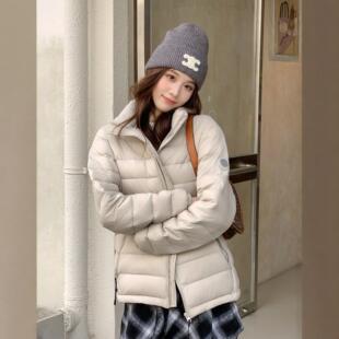 江苏特别特羽绒服排骨轻薄羽绒服女短款2026新款立领90白鸭绒保暖