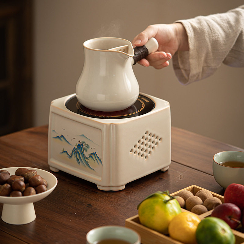 苏打釉电陶炉围炉煮茶烧水茶具电热茶炉小型煮茶壶泡茶器套组,电子元器件市场,电线扎带/束线带,淘宝优惠券,粉丝福利购,淘宝优惠卷