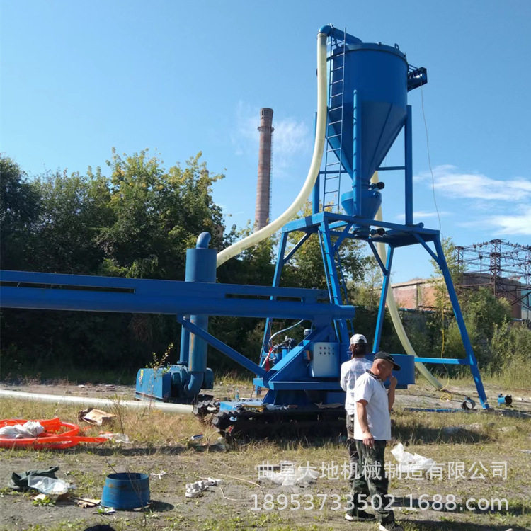 江边水泥卸船装罐车气力输送机 船倒船吸灰机 粉料气动装车机