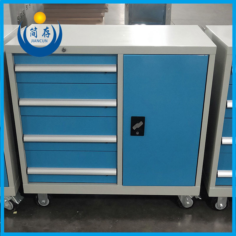 简存重型四抽组合工具车铁皮柜多功能手推车