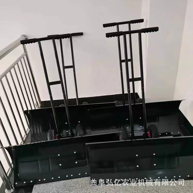 新型双杆滑轮除冰推雪铲冬季环卫应急除雪铲家用稻谷晾晒大号铲子