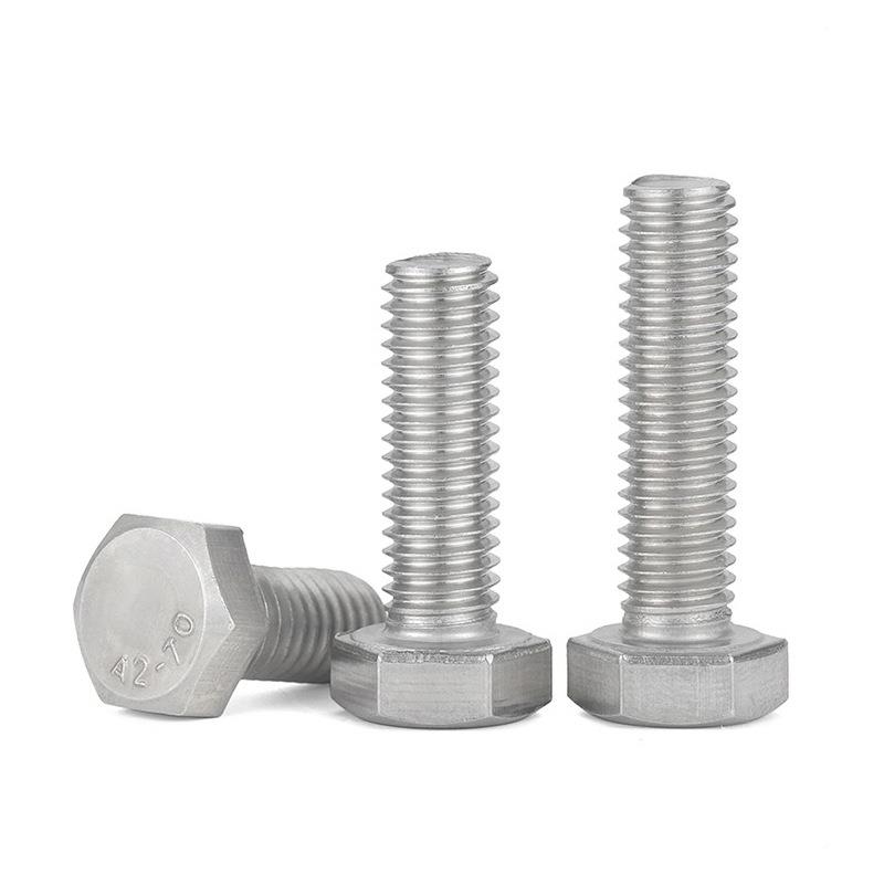 304不锈钢外角螺m丝199加长半牙全牙六螺栓m34m5m6mm8m10m1214L