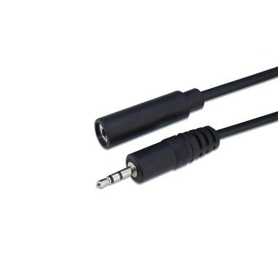 定制东MPK莞色立声三极极对上锡单头公母连接au4x2黑.5mm音频体线
