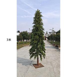 饰塔型松柏树厂 圣植物柏树绿植盆程栽白诞树园林工装 仿真XRS 259