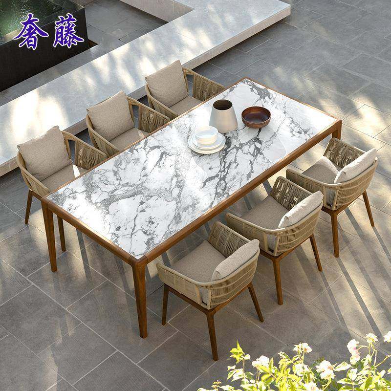 约户外柚木简桌椅室外庭院休闲藤藤编桌椅编家木具阳台露天花园实,商业/办公家具,商用藤编家具,淘宝优惠券,粉丝福利购,淘宝优惠卷