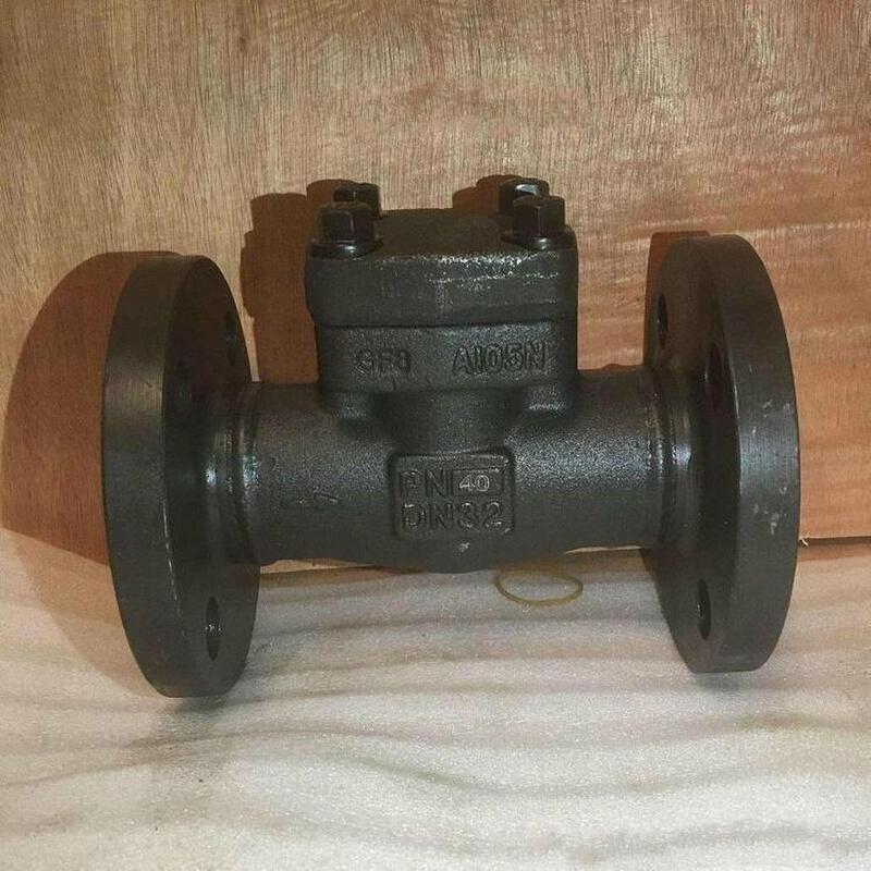 H41Y-1500LB 锻钢升降式止回阀 H41H F304 一体式锻造连体止回阀