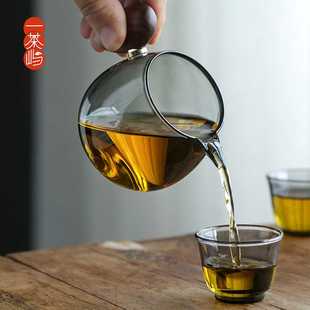 耐高温茶具大号公道杯 公道杯分茶器茶海公杯加厚玻璃家用简约日式