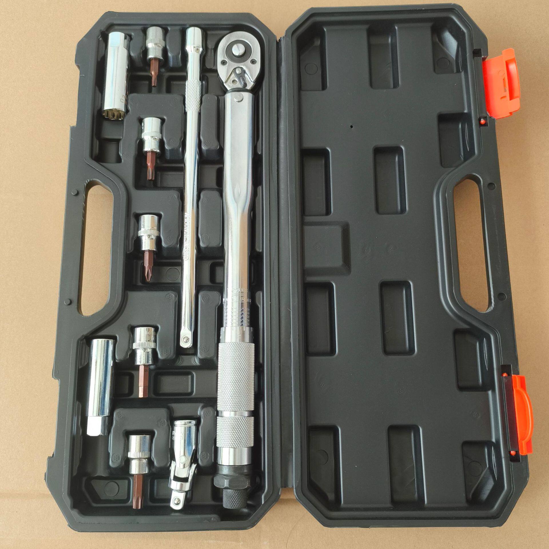 厂家直销棘轮扭力扳手15件套装工具 维修汽车工具箱 多功能组套