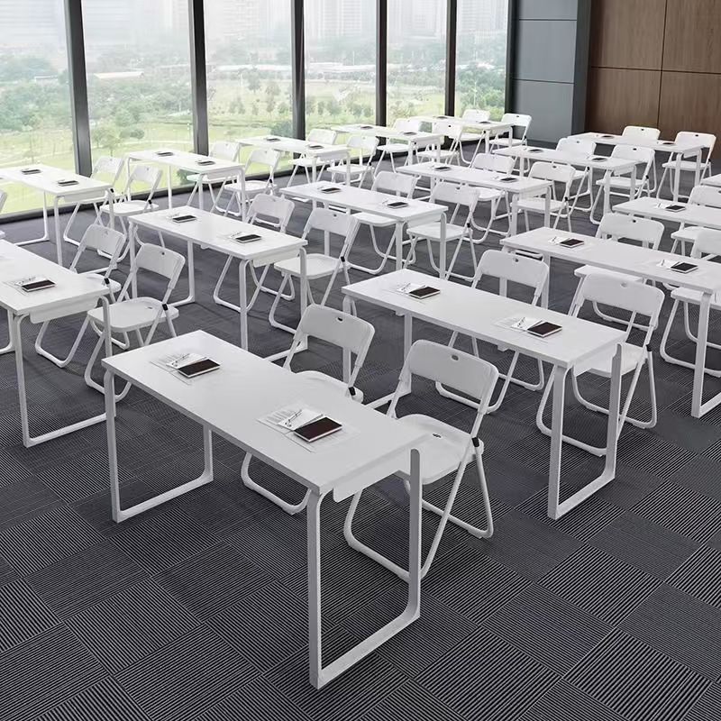 培训桌长条办公桌双层培训桌会议桌学生课桌组合双人会议室桌椅