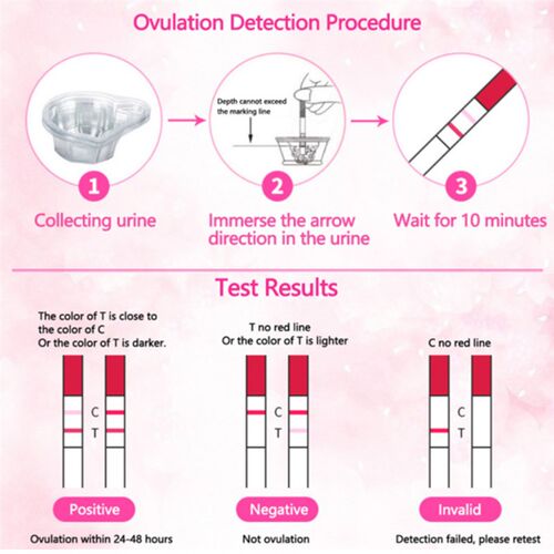 极速20Pcs LH Ovulation Test Strips Ovulation UrineU Test Kit
