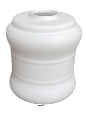 极速灯具配件e27灯座r孔白色收腰灯笼吊灯台灯饭厅吊灯玻璃灯罩卧