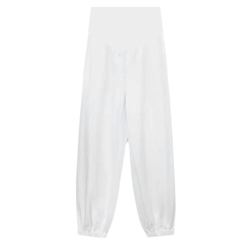 极速孕妇c裤春季白色卫裤休闲运动裤显瘦纯棉小个子早期外穿春装