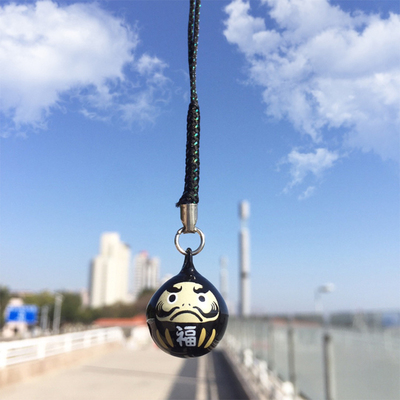 极速Japan Daruma Bells Pendant DIY TrinketMs Phone Accessory