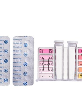 极速100pdcs 2-em-1 Piscina Tester Kit Valor PH gua Qualida