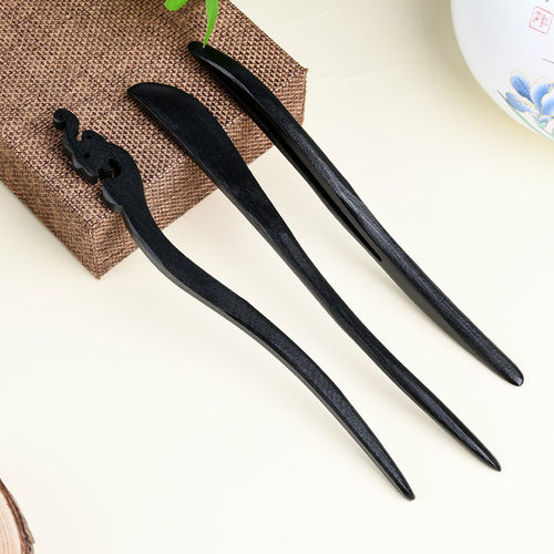 极速Simple modern wooqd hairpin Chinese style cheongsam wood