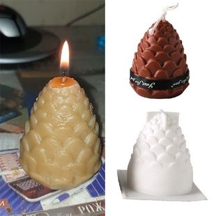 极速3D Pine Cones Silicone Mold for HJandmade Candle Making
