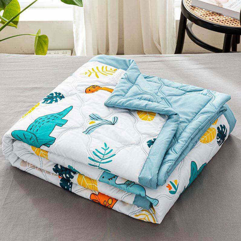 极速春夏季d薄被子夏天盖的夏凉被1.5米单人超薄款水洗棉空调被可